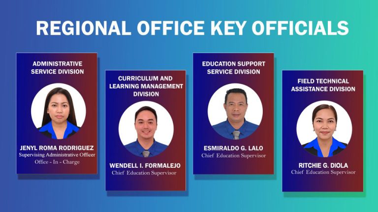 Regional Office Key Officials | Deped MIMAROPA Region